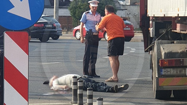 FOTO/VIDEO. Accident extrem de grav în sensul de la Burdea. Bărbat lovit de un TIR