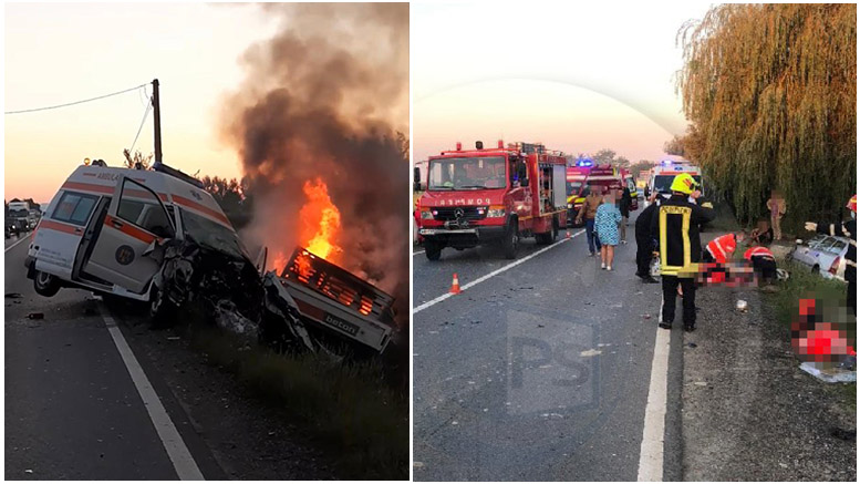 FOTO. Șofer ucigaș din Satu Mare, în fața judecătorilor. Doi morți, o victimă carbonizată