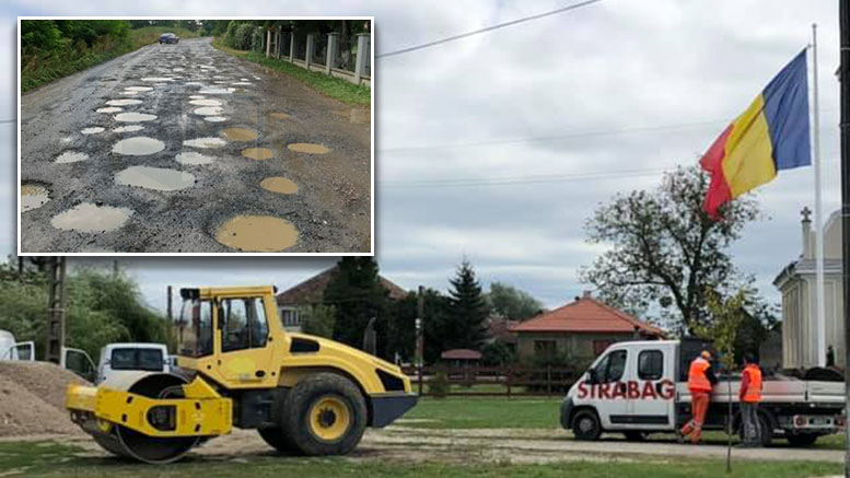 FOTO. Utilajele Strabag, pe Autostrada Codrului, la o zi după anunțul privind semnarea contractului