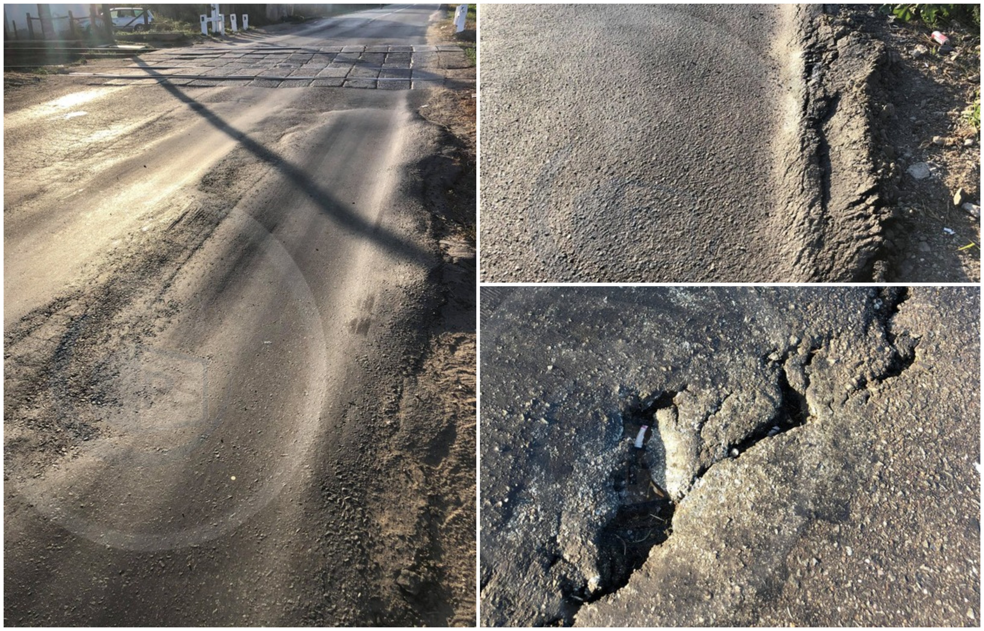 FOTOGALERIE. Imagini horror. Așa arată drumul din Botiz, reabilitat anul acesta de Consiliul Județean