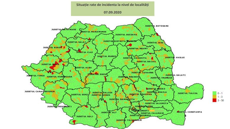 Közzétették az iskolakezdési forgatókönyhöz szükséges járványhelyzeti térképet