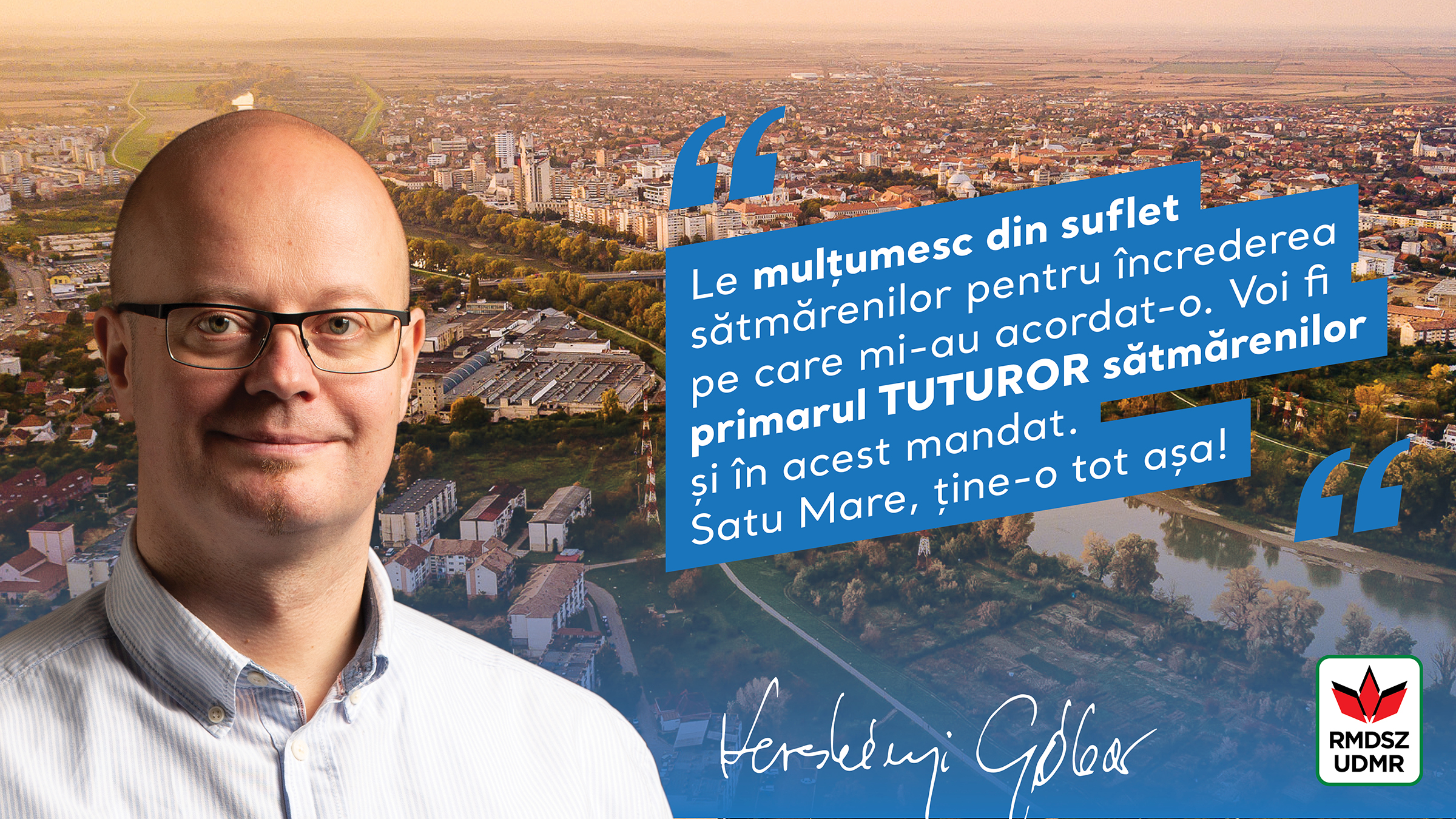 Kereskenyi scrie istorie. Primul primar ales cu peste 50%: ”Mulțumesc sătmărenilor”