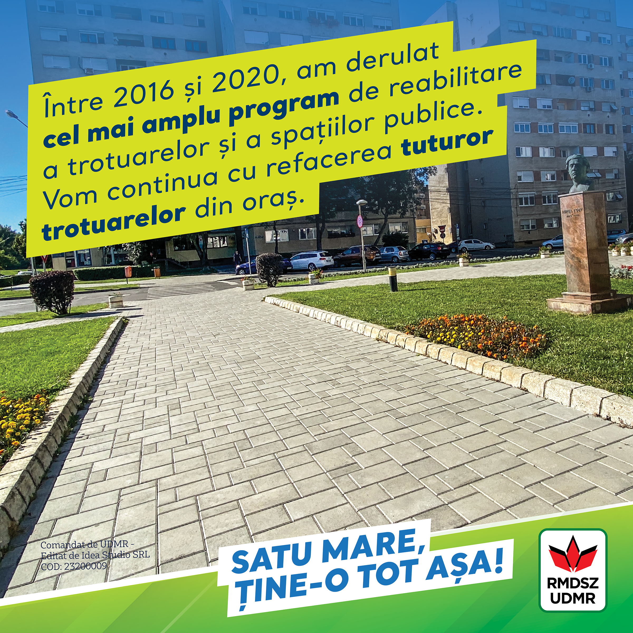 Primarul Kereskenyi Gabor: ”Am derulat cel mai amplu program de reabilitare a trotuarelor”