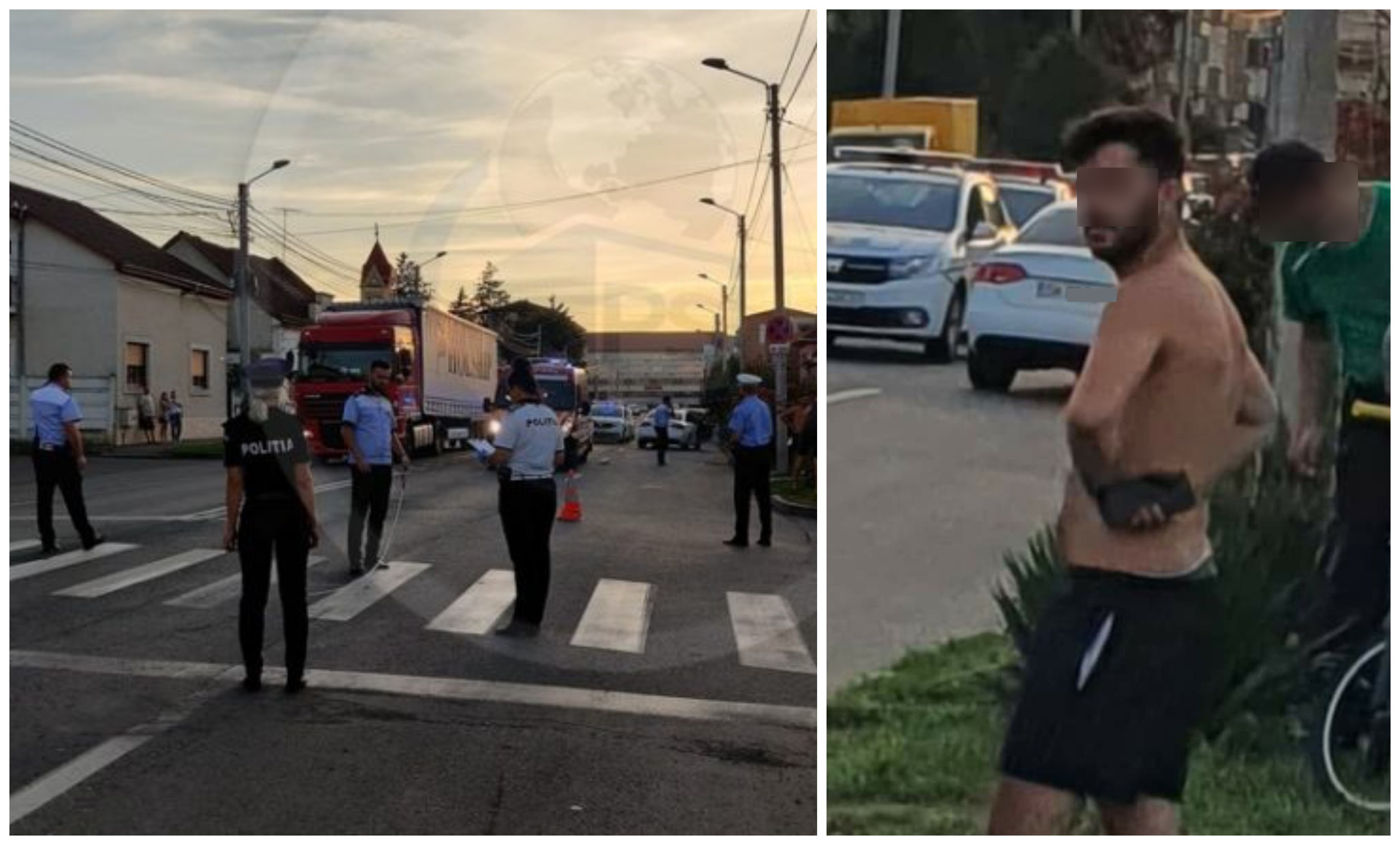 FOTO/VIDEO. Tânărul care a lovit-o mortal pe fetița de 13 ani, cercetat pentru ucidere din culpă