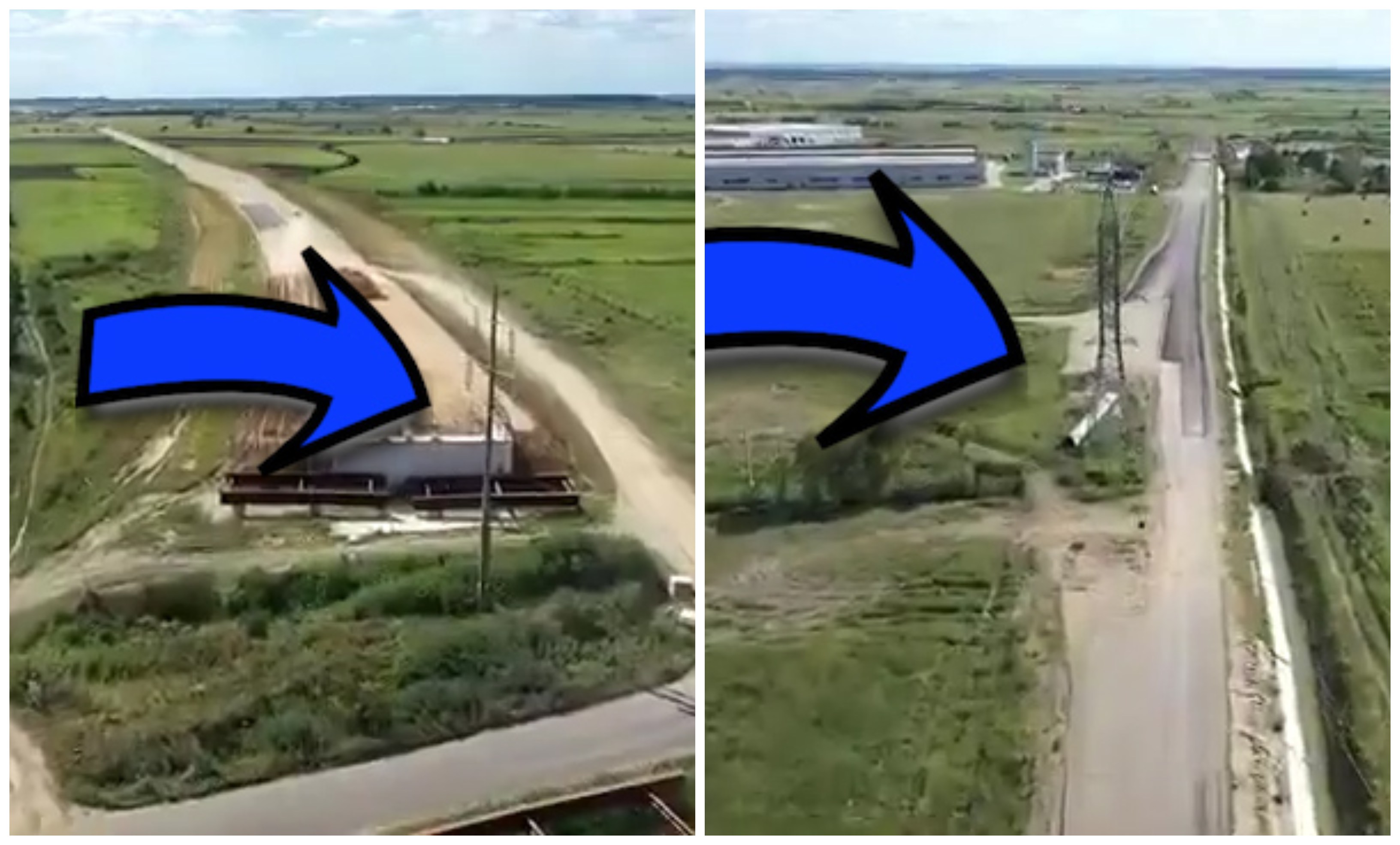 FOTO/VIDEO. Noi ”minuni” pe centura Sătmarului. Lucrările, blocate de câțiva stâlpi lăsați în mijloc