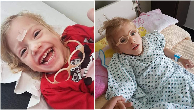 FOTO. Campanie pentru o fetiță la care medicii nu i-au dat nicio șansă. Dar care luptă să trăiască!