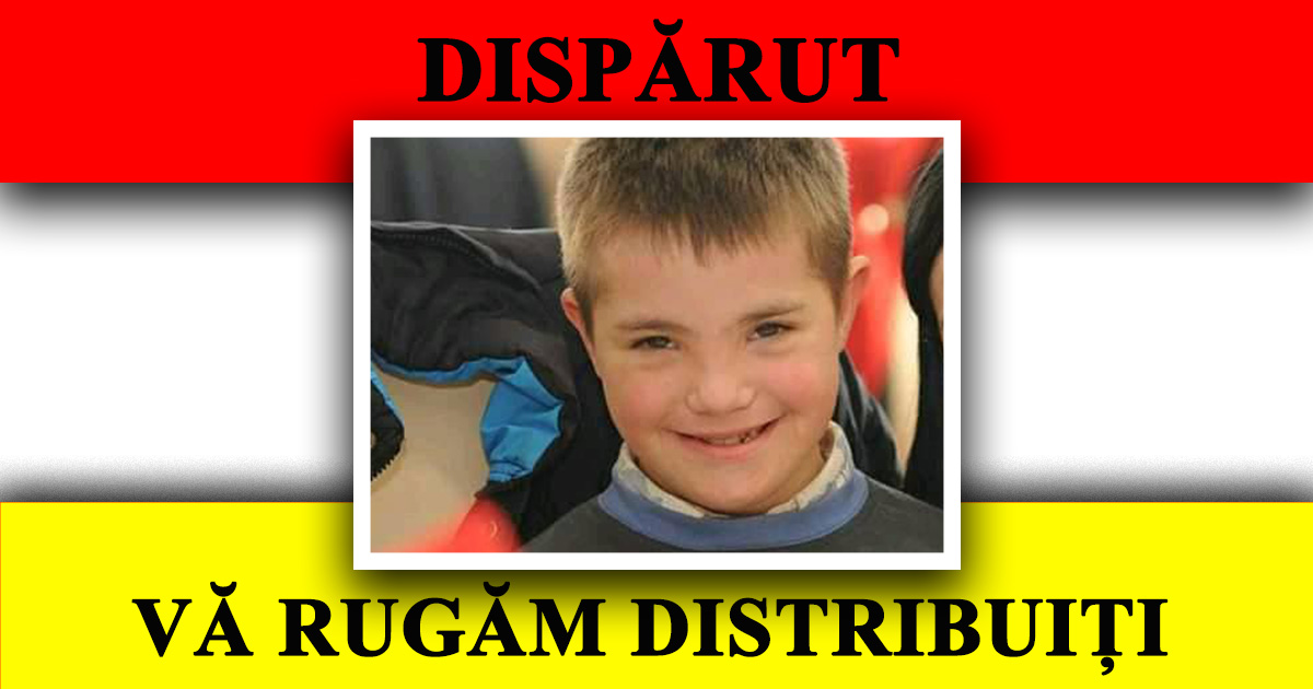 Adolescentul cu sindrom Down dispărut de acasă a fost găsit