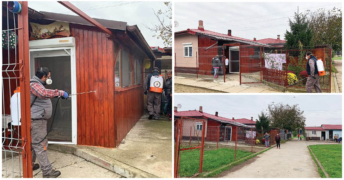 FOTO. Asistații social, puși să își facă curat în jurul imobilelor, în Satu Mare