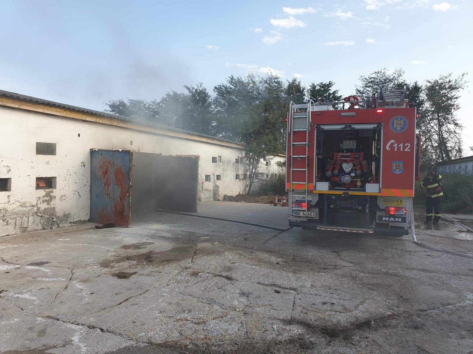 Incendiu provocat intenționat la o firmă din județul Satu Mare