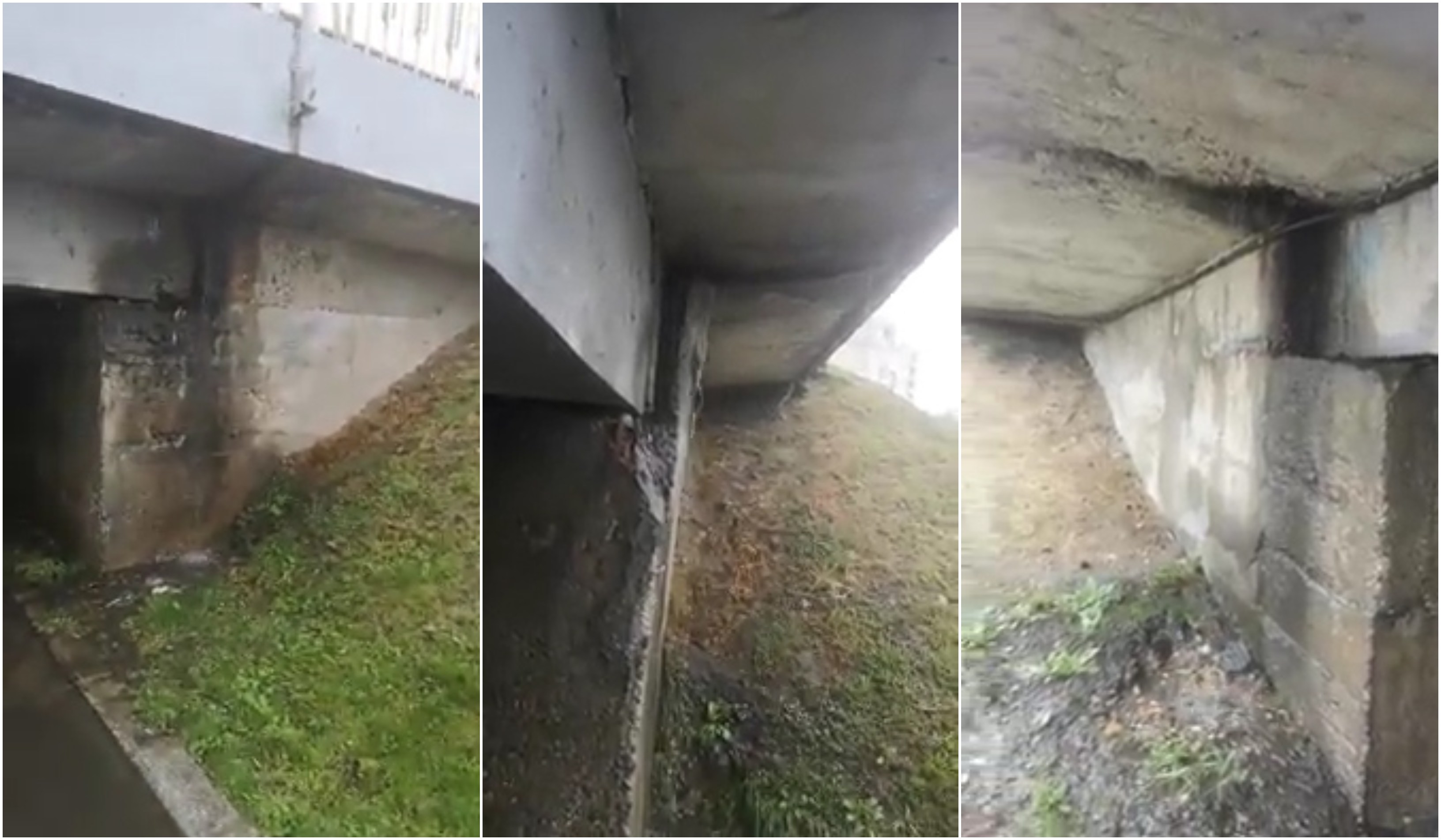 VIDEO. Podul Decebal din Satu Mare a cedat. Apa curge șiroaie, ca printr-o sită