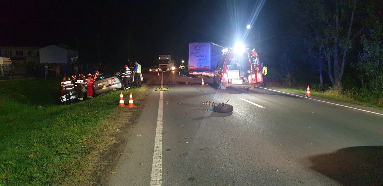 FOTO/VIDEO. Șofer decedat într-un tragic accident rutier, după un impact frontal