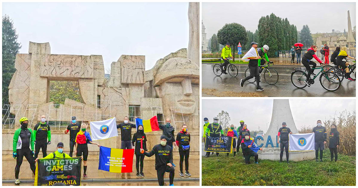 FOTO. Ștafeta Veteranilor, la Carei: "O recunoaștere a jertfei făcute de eroii neamului românesc"