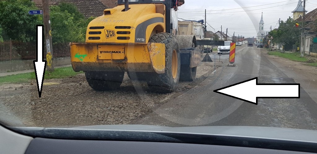 FOTO. Drum asfaltat, decopertat și reasfaltat în doar patru zile, în județul Satu Mare