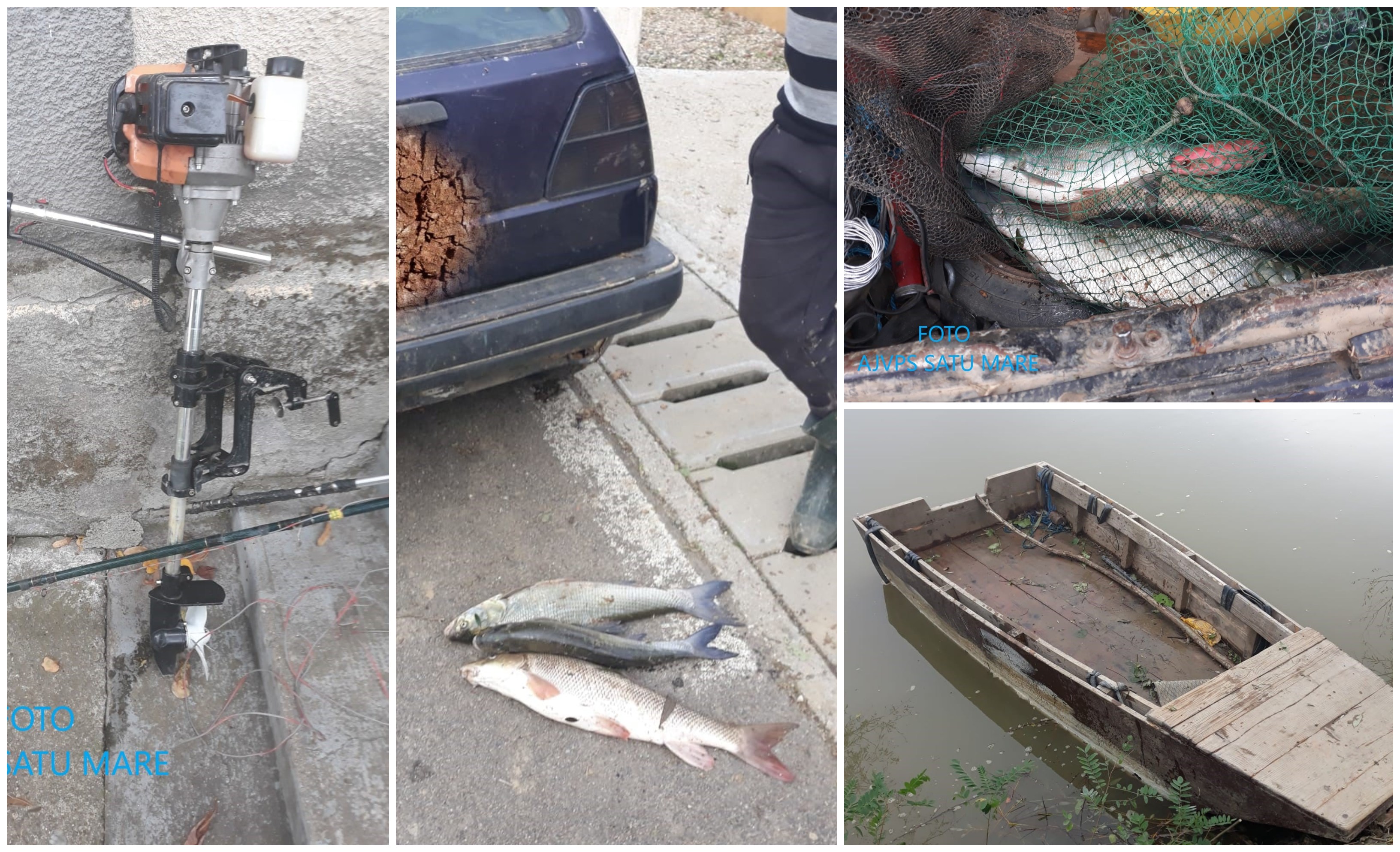 FOTOGALERIE. Braconaj pe Someș. Individ prins în flagrant ”pescuind” cu ajutorul curentului electric