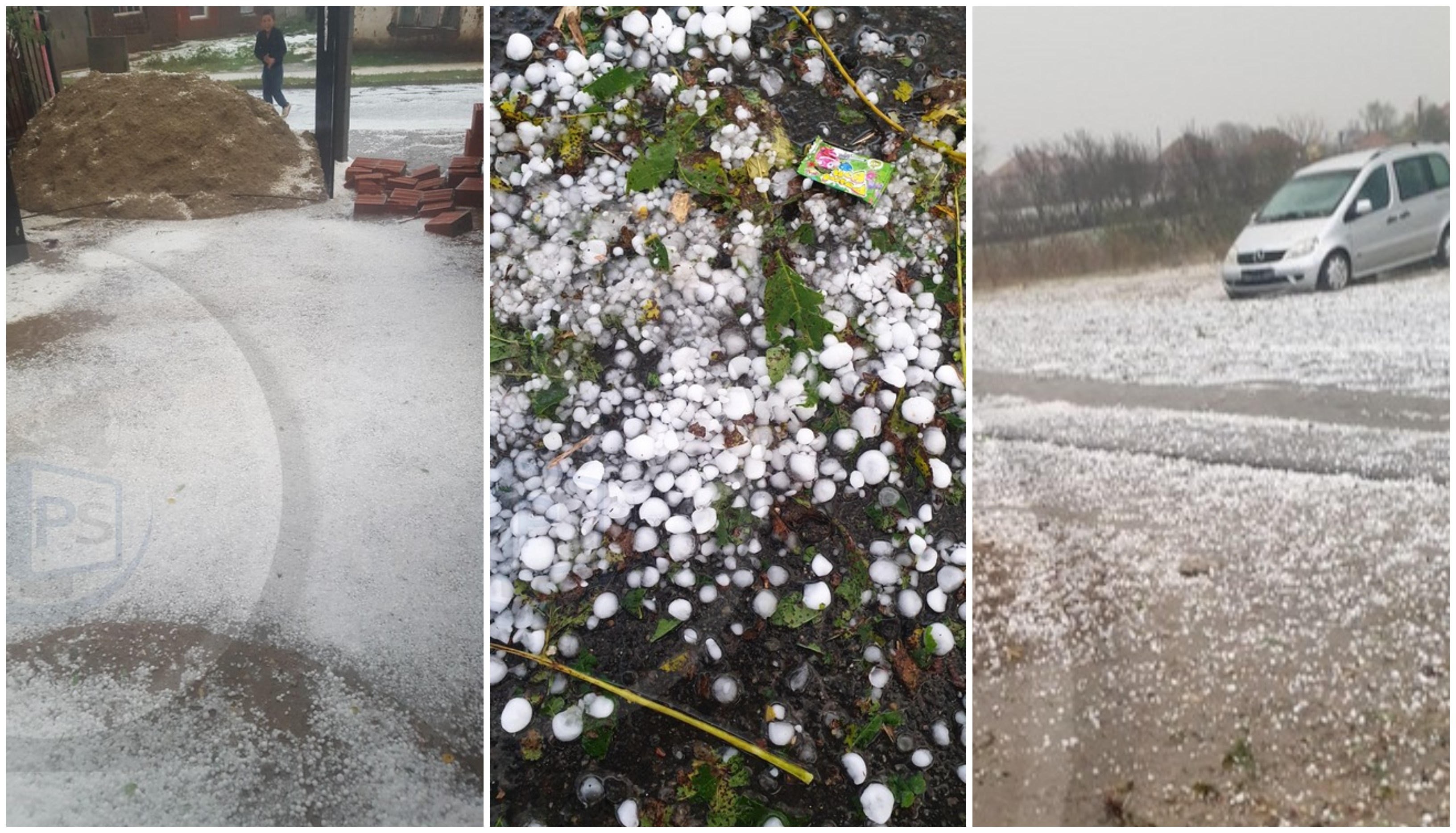 FOTO/VIDEO. Grindină, vijelii și ploi torențiale la Satu Mare