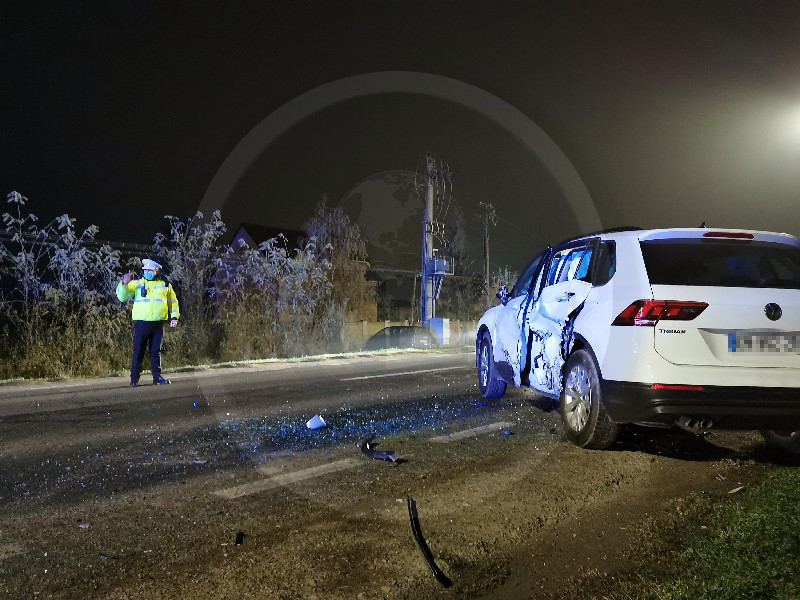 FOTO/VIDEO. Accident grav pe bulevardul Blaga. Unul dintre șoferi a fugit