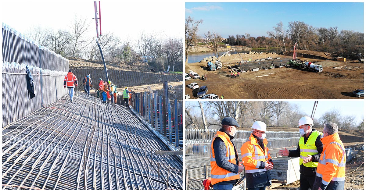 Anunț organizare de șantier mal stâng și mal drept, aferentă investiției ”Pod peste râul Someș