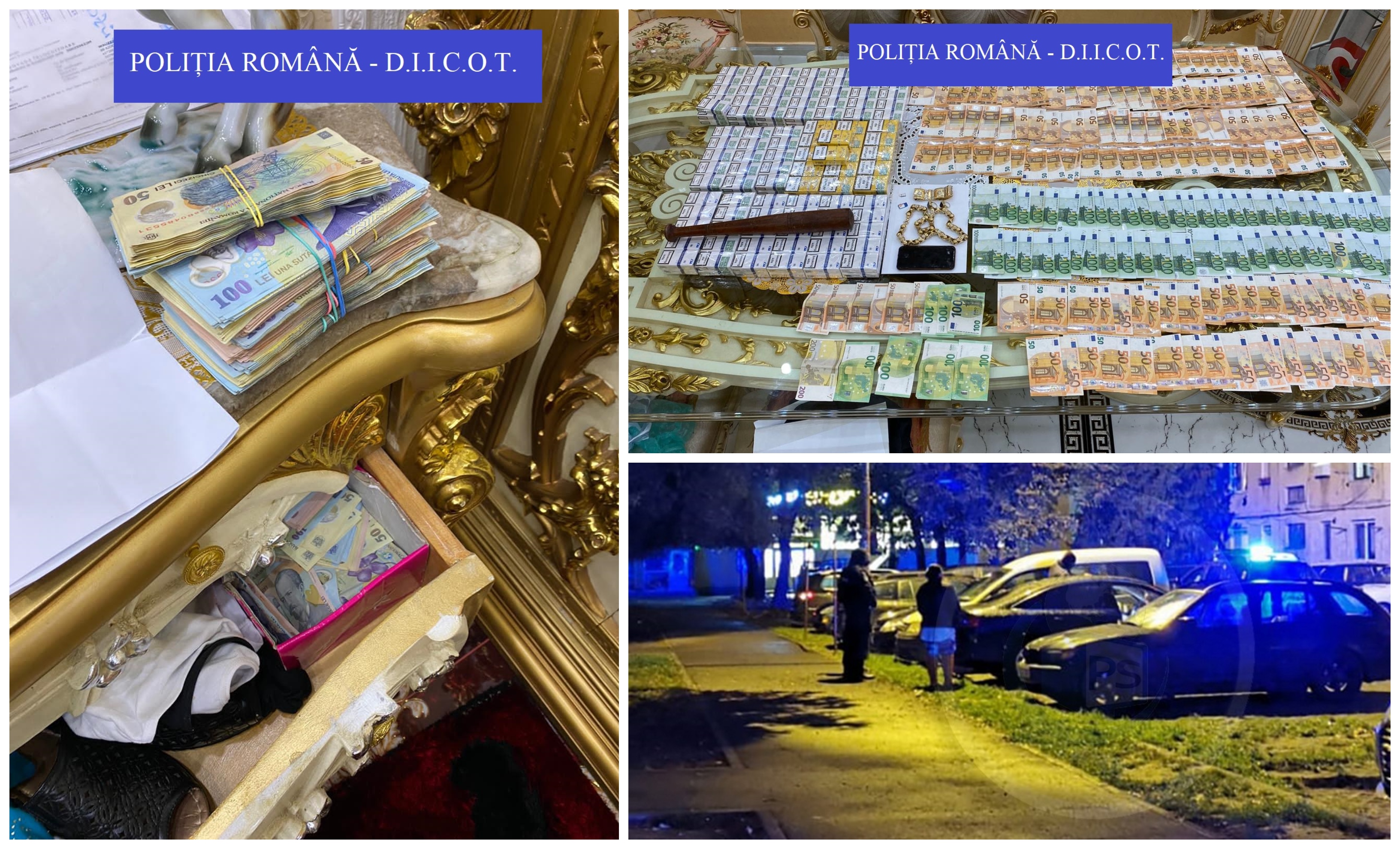 FOTO/VIDEO. Opt membri ai mafiei țigărilor din Piața Someș, băgați direct după gratii