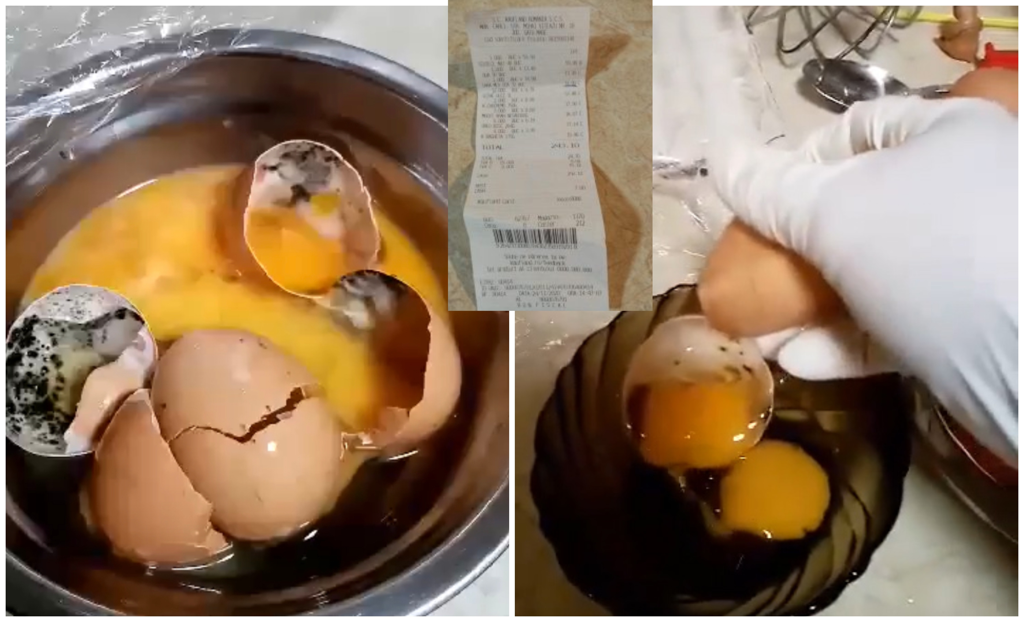 VIDEO. Ouă mucegăcite la Kaufland, în județ. Clientul nu și-a primit banii înapoi!