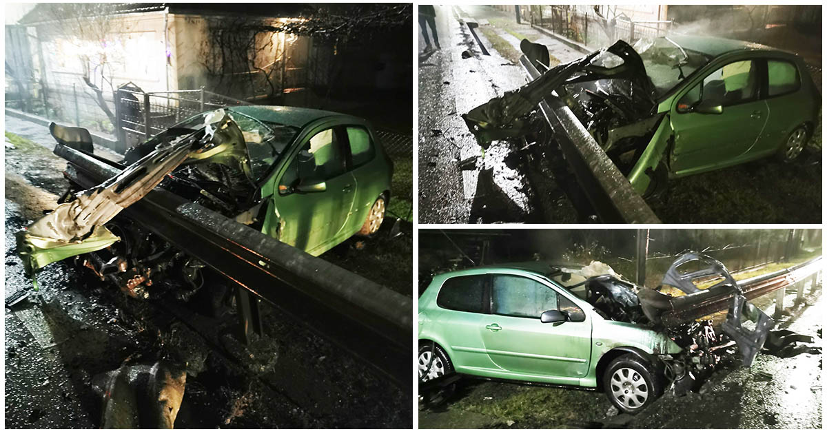 FOTO/VIDEO. Accident teribil, provocat de un șofer beat pulbere. Apoi a sărit la bătaie, cu polițiștii lângă el