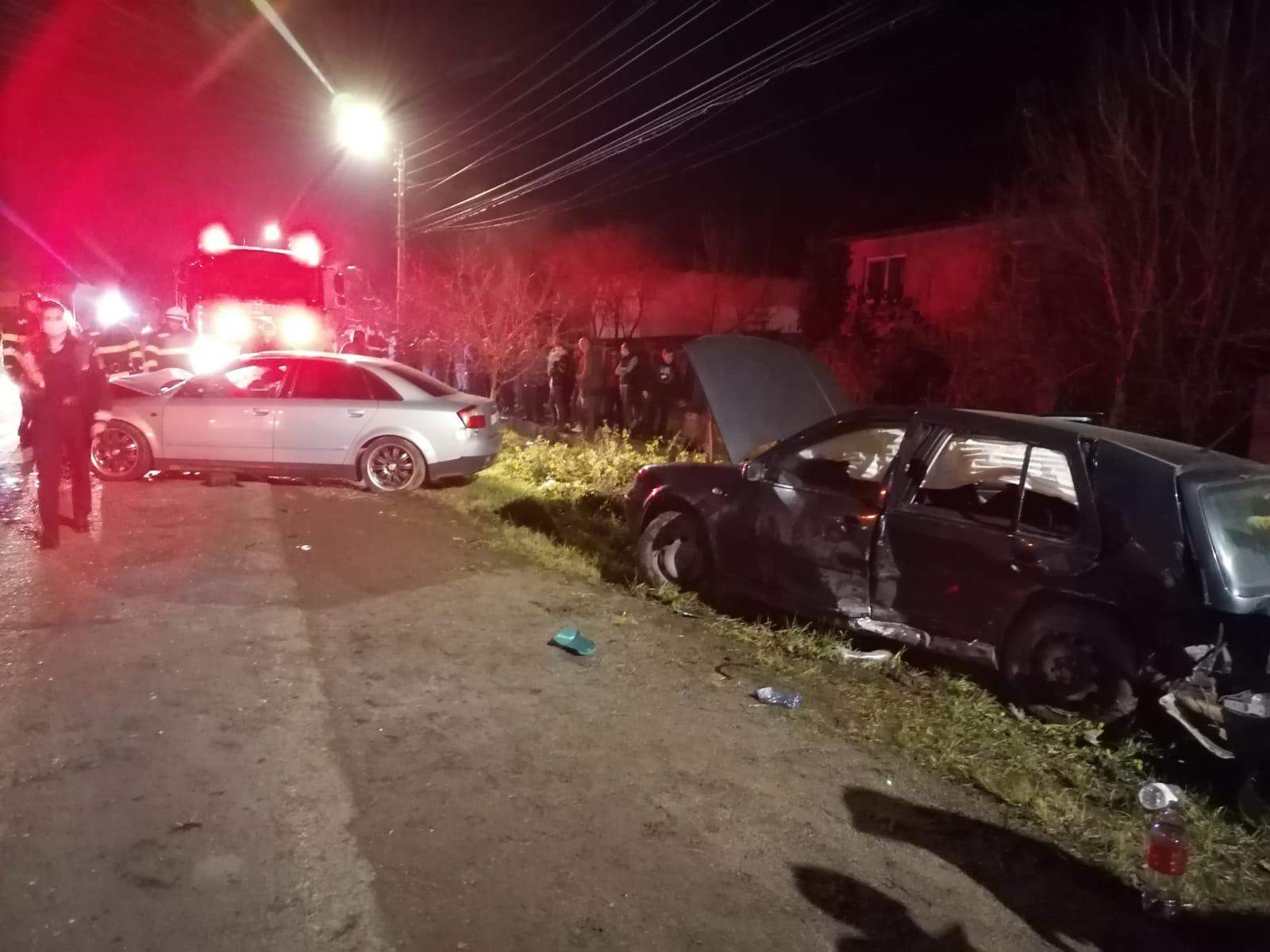 FOTOGALERIE. Accident rutier cu șapte victime, în județul Satu Mare