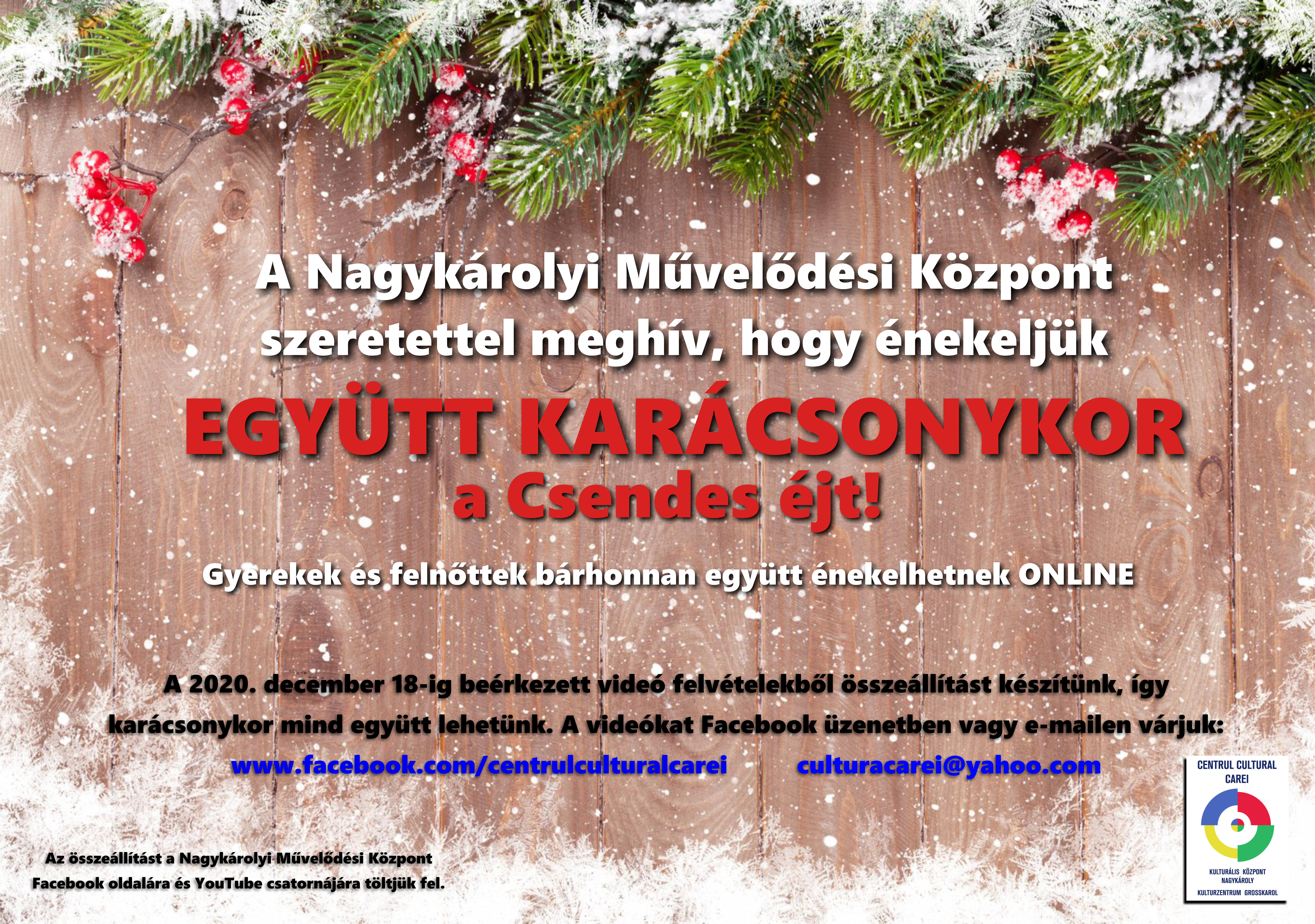 Nagykárolyi Művelődési Központ: Együtt karácsonykor