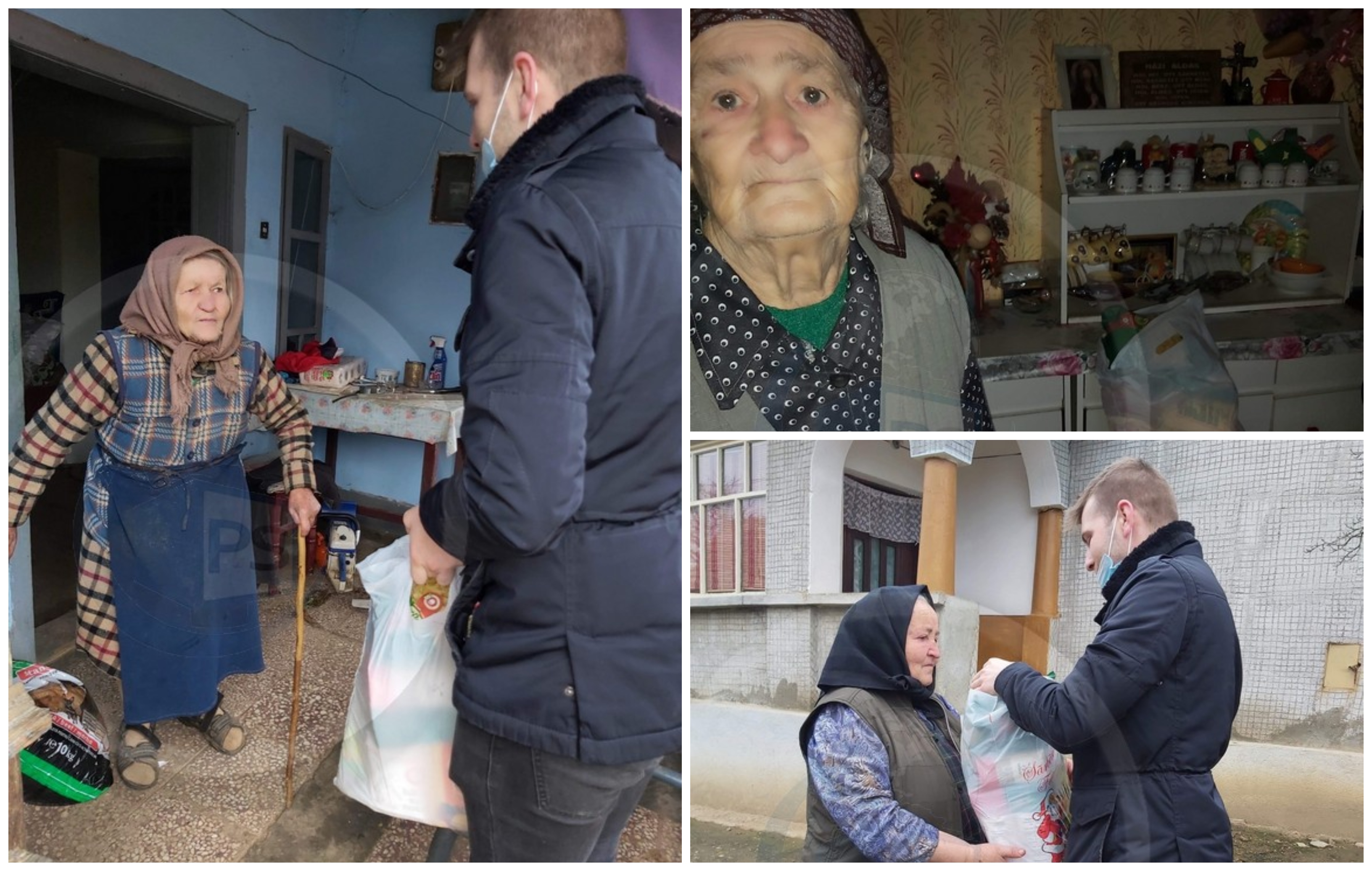 FOTOGALERIE. Cadouri de la jandarmi pentru cei mai săraci bătrâni din județul Satu Mare