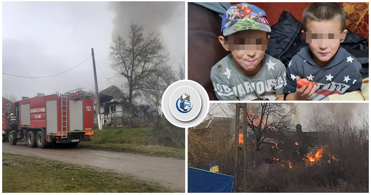 FOTO/VIDEO. Cinci copii au rămas fără casă, după un incendiu. Haideți să îi ajutăm!