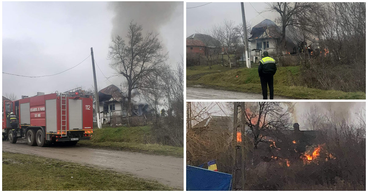 FOTO/VIDEO. Drama de la Sărătura. Cum a rămas fără casă o familie cu cinci copii