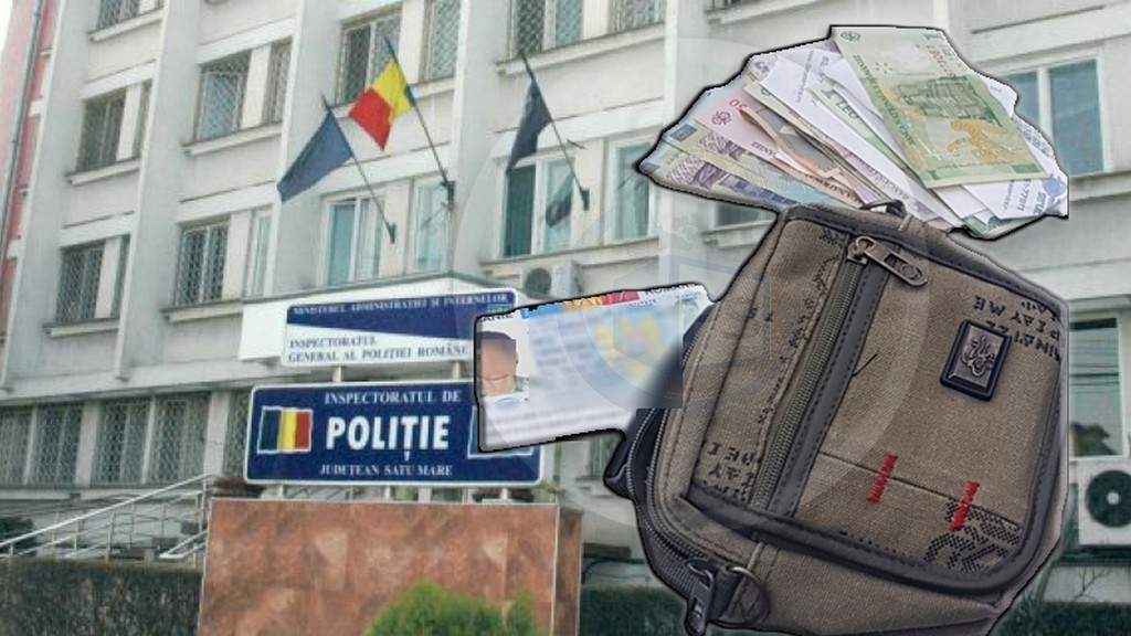 FOTO. Poliția Satu Mare a returnat un portofel cu bani înainte ca proprietarul să știe că l-a pierdut!