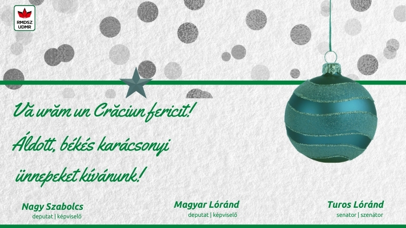 Parlamentarii UDMR Satu Mare vă urează Crăciun fericit!