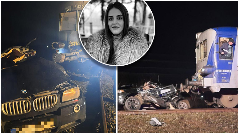 FOTO. Tragedie de Crăciun. Tânără sportivă decedată, mașină spulberată de tren
