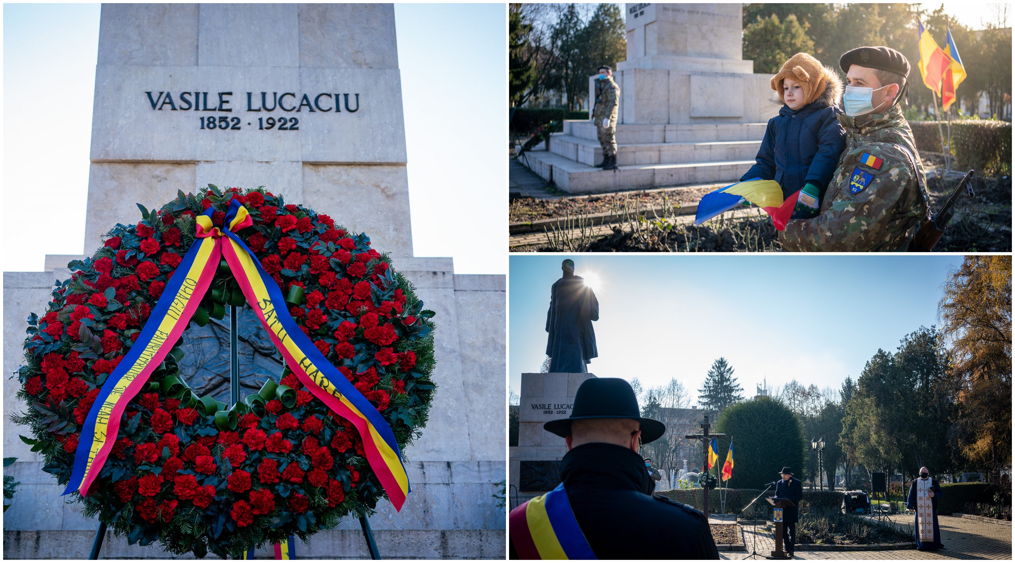 FOTO/VIDEO. La mulți ani, România. La mulți ani, Satu Mare! Festivități restrânse de 1 Decembrie