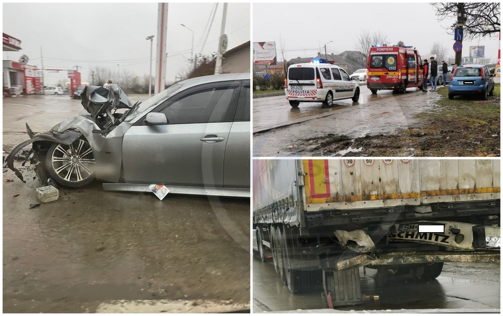 FOTO. Szatmárnémeti: Kamionba rohant a BMW