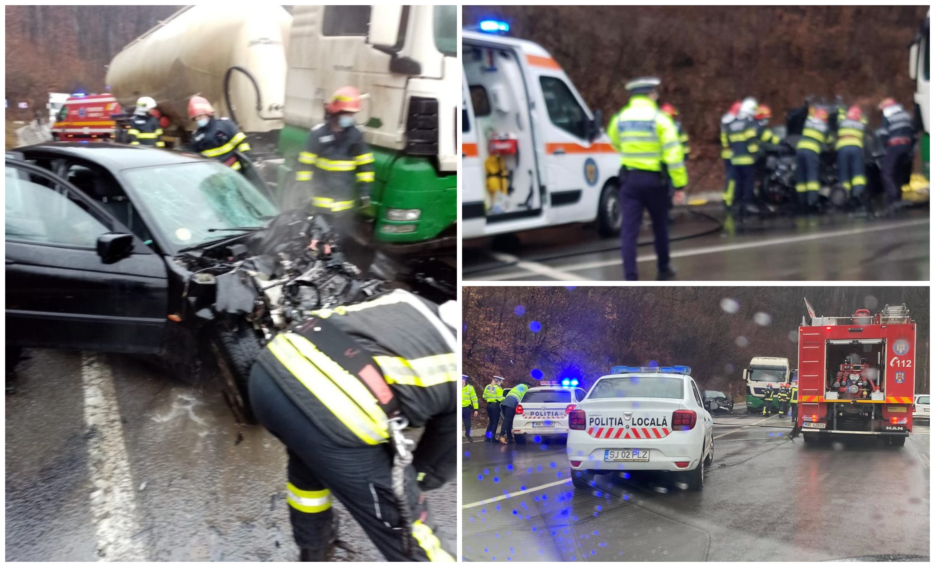 FOTO. Sătmăreancă (18 ani) a provocat un accident mortal! Impact frontal între o mașină și o dubă
