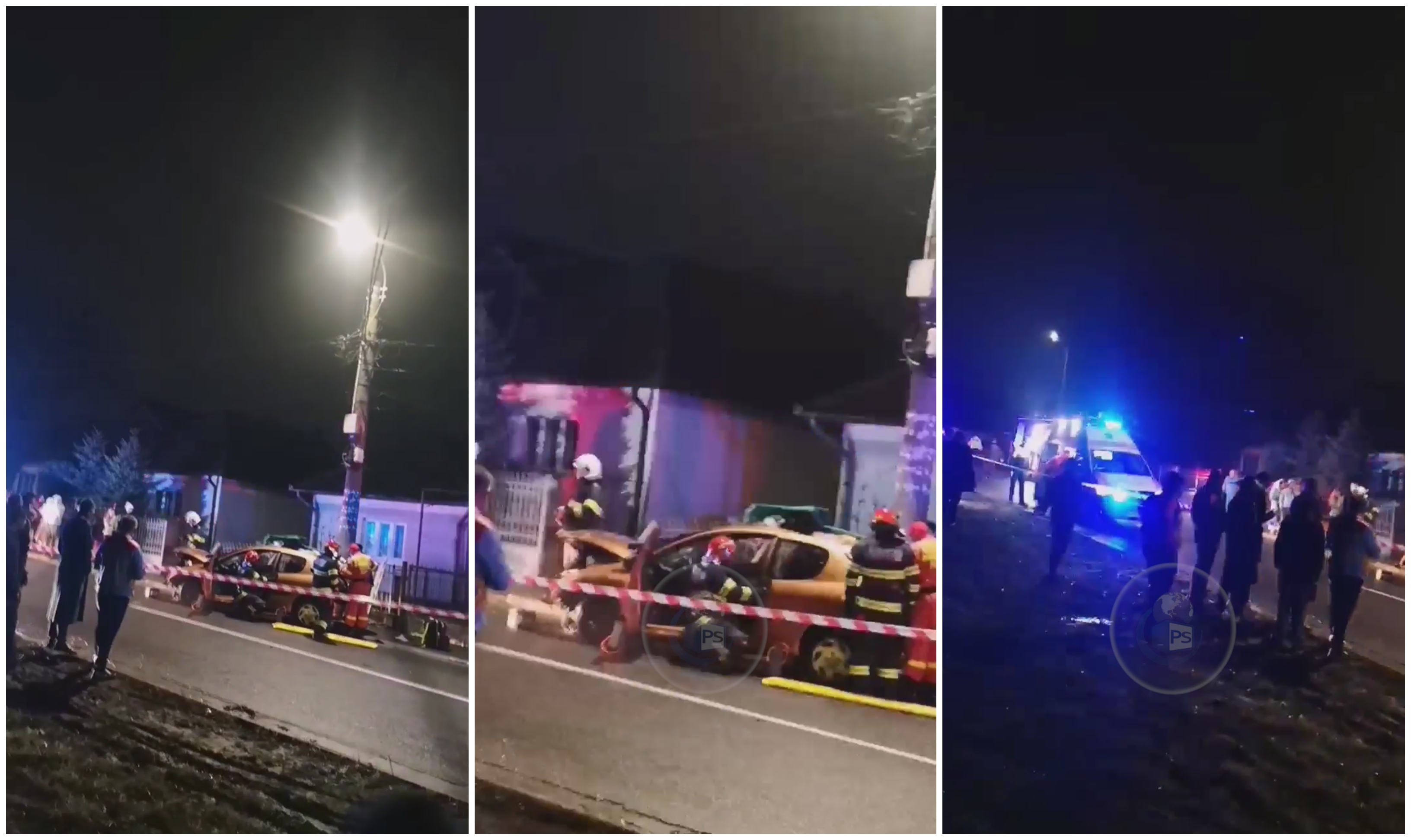 FOTO/VIDEO. Fără permis, un sătmărean s-a oprit cu mașina în stâlp. A scăpat cu o sentință ușoară