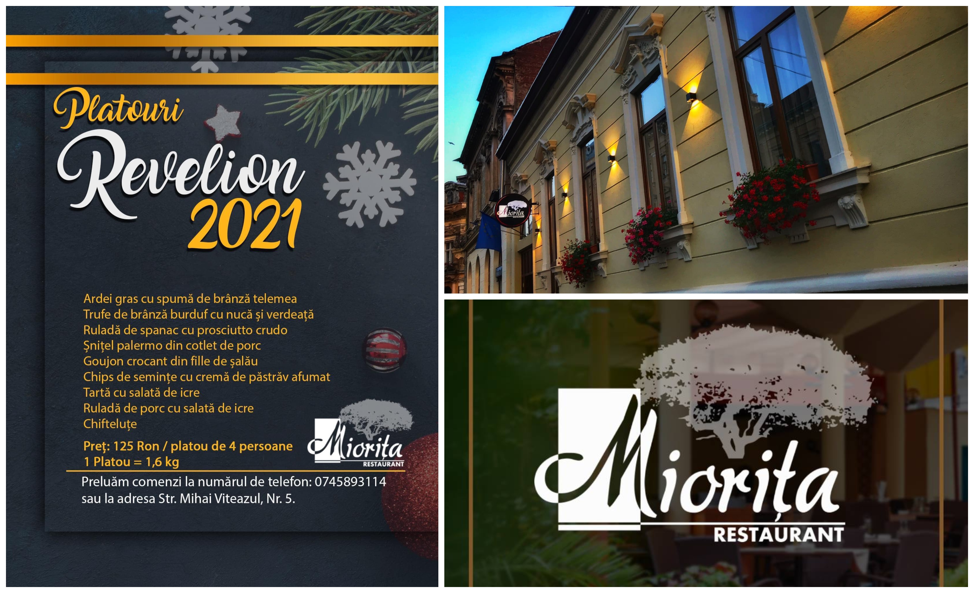 OFERTĂ. Masă specială de Revelion în Satu Mare. Cum să te simți ca la restaurant