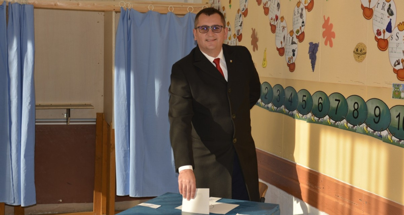 FOTO. Președintele PSD Satu Mare, Ionuț Oneț: ”Am votat azi ca românii să își ia viața înapoi”