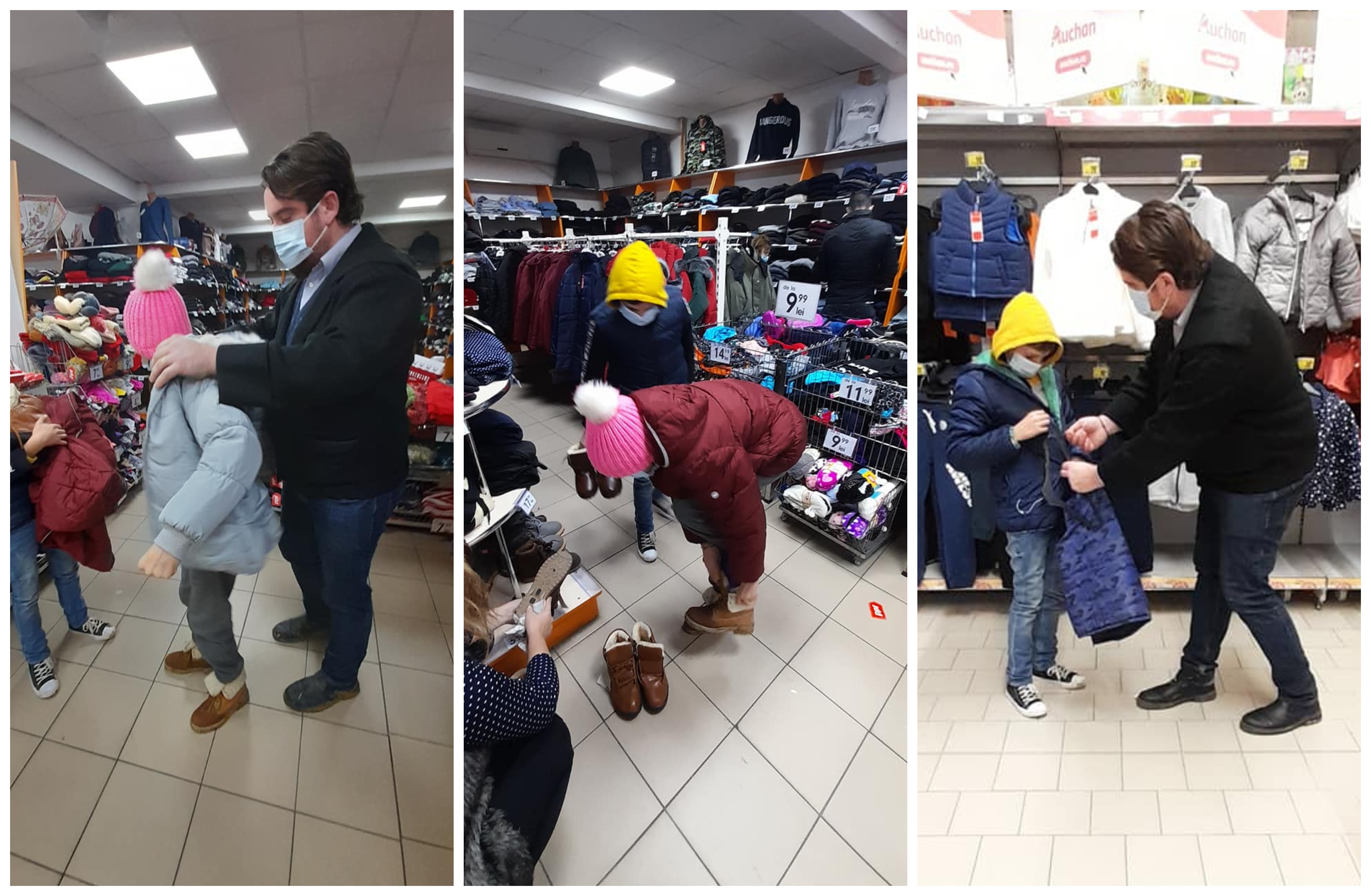 FOTOGALERIE. Un preot din județul Satu Mare îmbracă și hrănește copii sărmani, din banii săi!