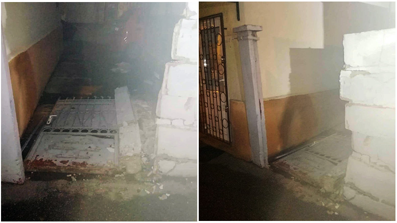 FOTO. Un șofer a distrus gardul unui cabinet medical din Satu Mare și a fugit