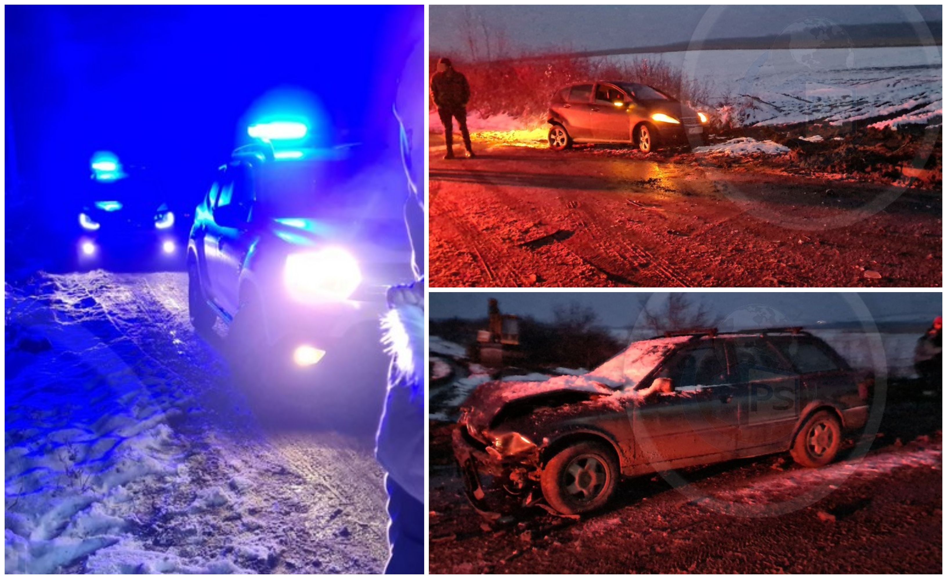 FOTOGALERIE. Drumul groazei din județ. Trei accidente cu multiple persoane implicate