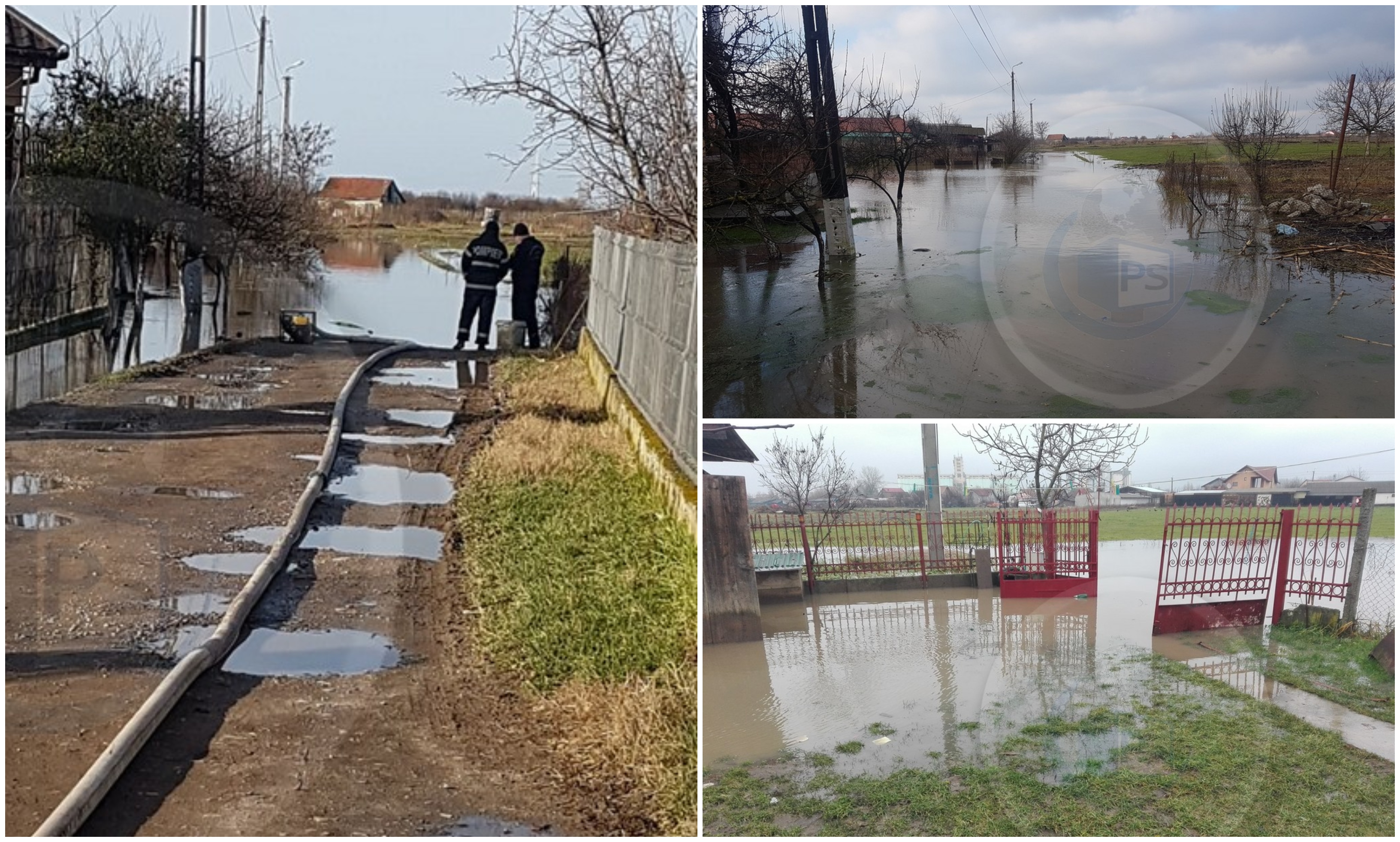 FOTOGALERIE. Inundații în municipiul și județul Satu Mare. Intervin pompierii