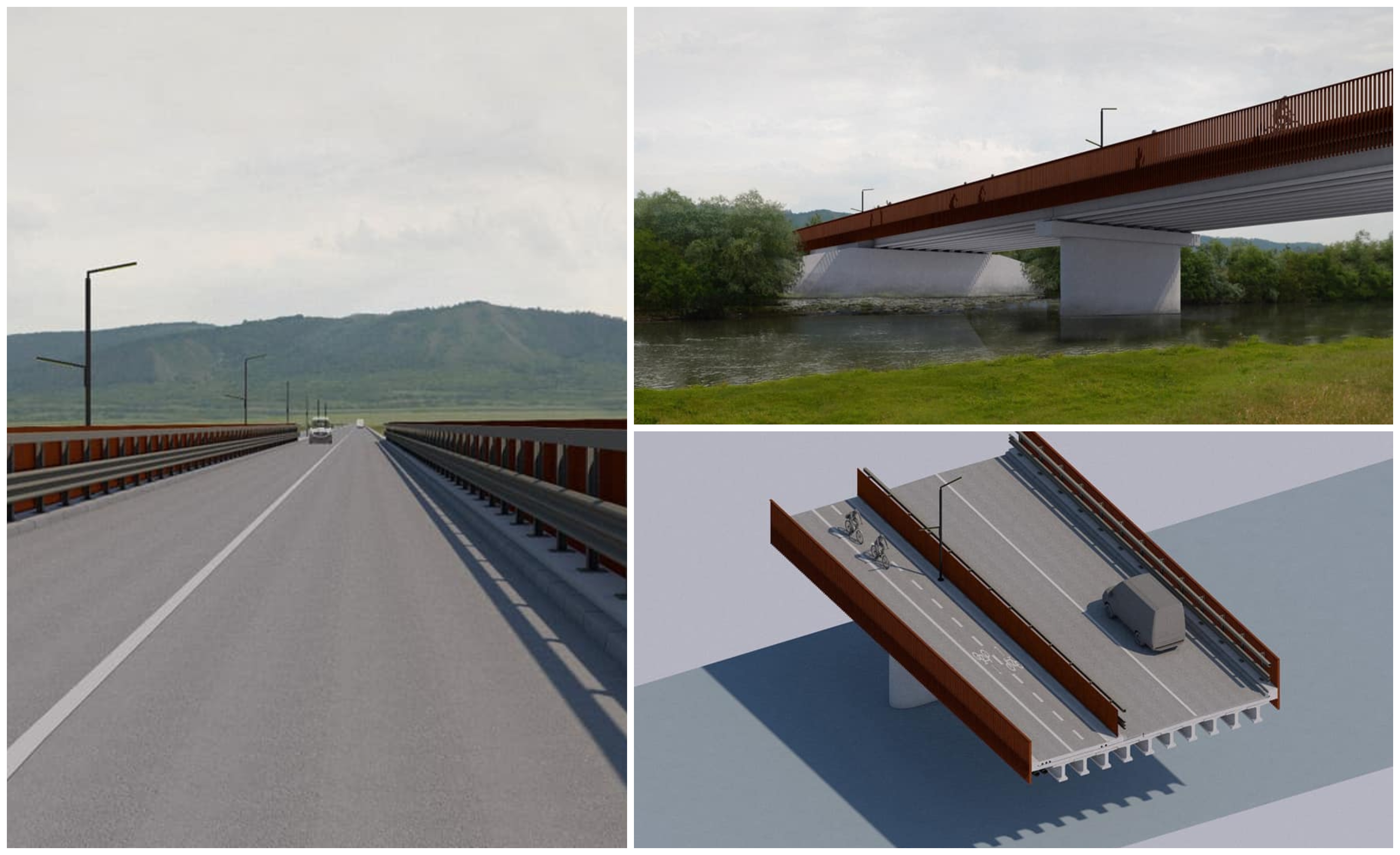 FOTO. Un nou pod peste Someș, în județul Satu Mare