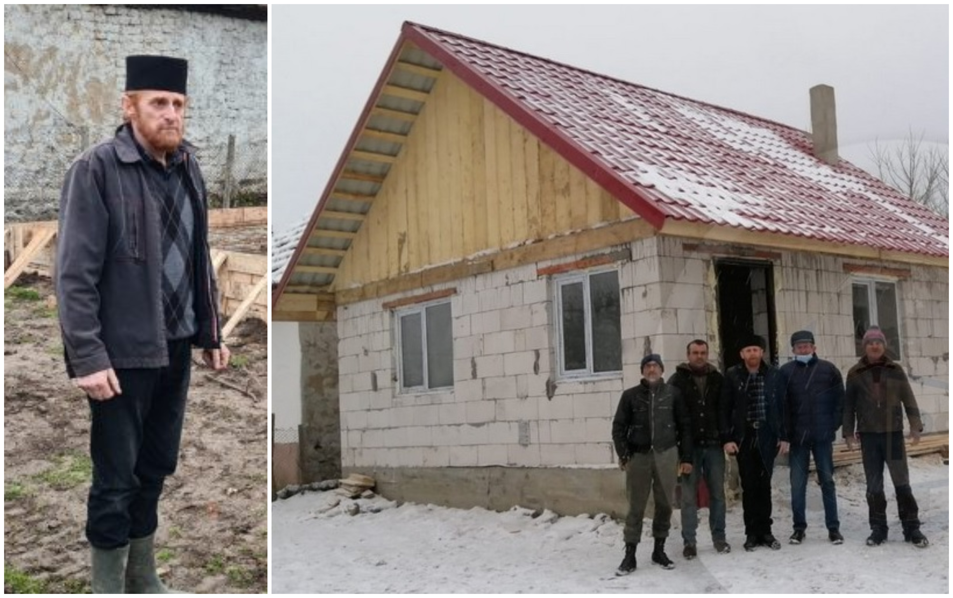 FOTOGALERIE. Un preot a ridicat o casă pentru doi copilași abandonați de mamă, în județul Satu Mare