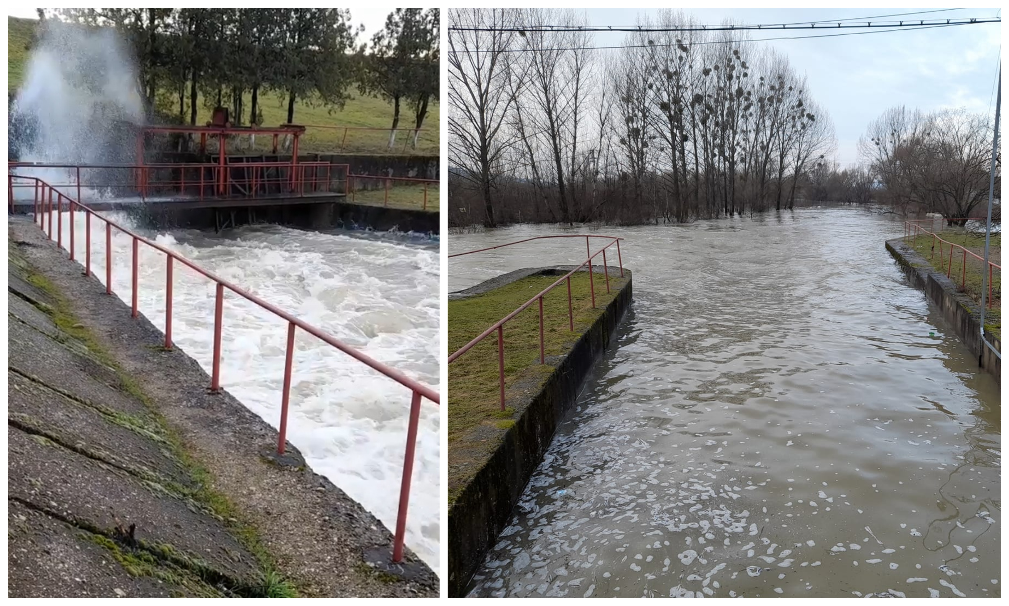 FOTO/VIDEO. A fost pericol de inundație în județul Satu Mare. S-a depășit cota de atenție