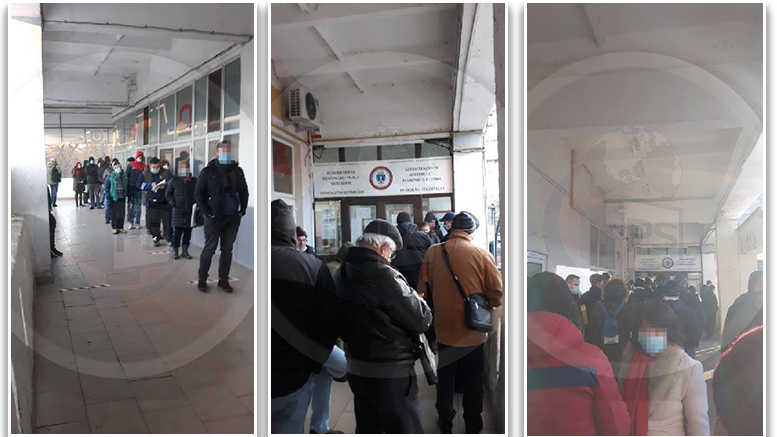 FOTOGALERIE. Calvarul de la ADP. Cozi și ore de așteptare în frig pentru un loc de parcare