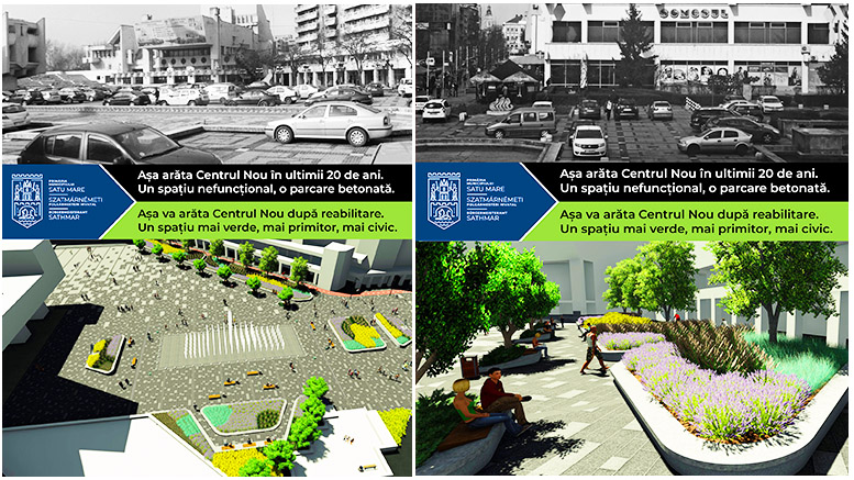 FOTO. Primăria acuză: ”Grupuri de interese vor să blocheze modernizarea Centrului Nou”