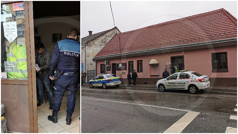 FOTO. Scandal la păcănele într-un bar din municipiul Satu Mare. Au intervenit polițiștii
