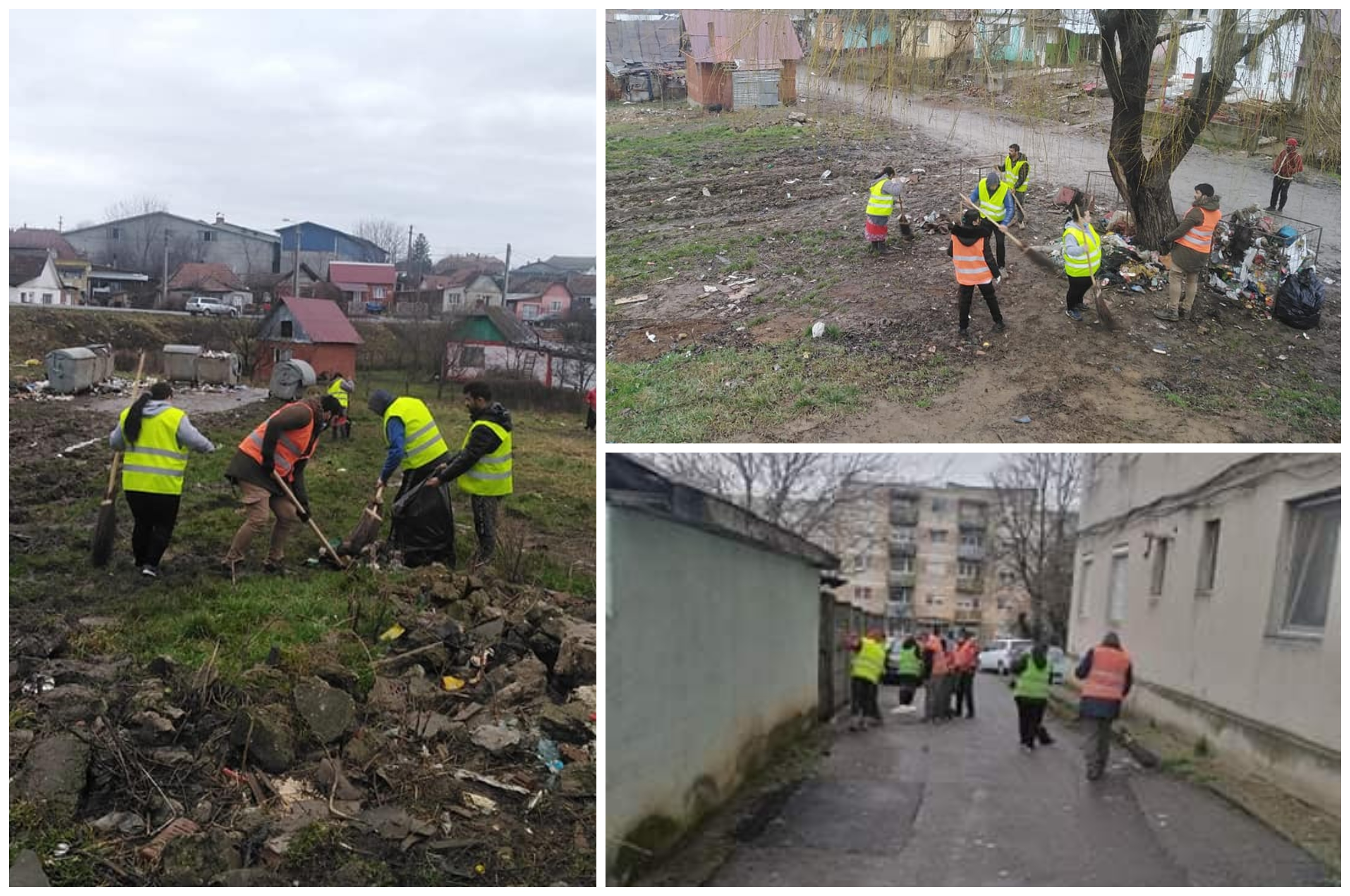 FOTOGALERIE. Primarul Tășnadului a pus la muncă armata de asistați social. Model la nivel județean