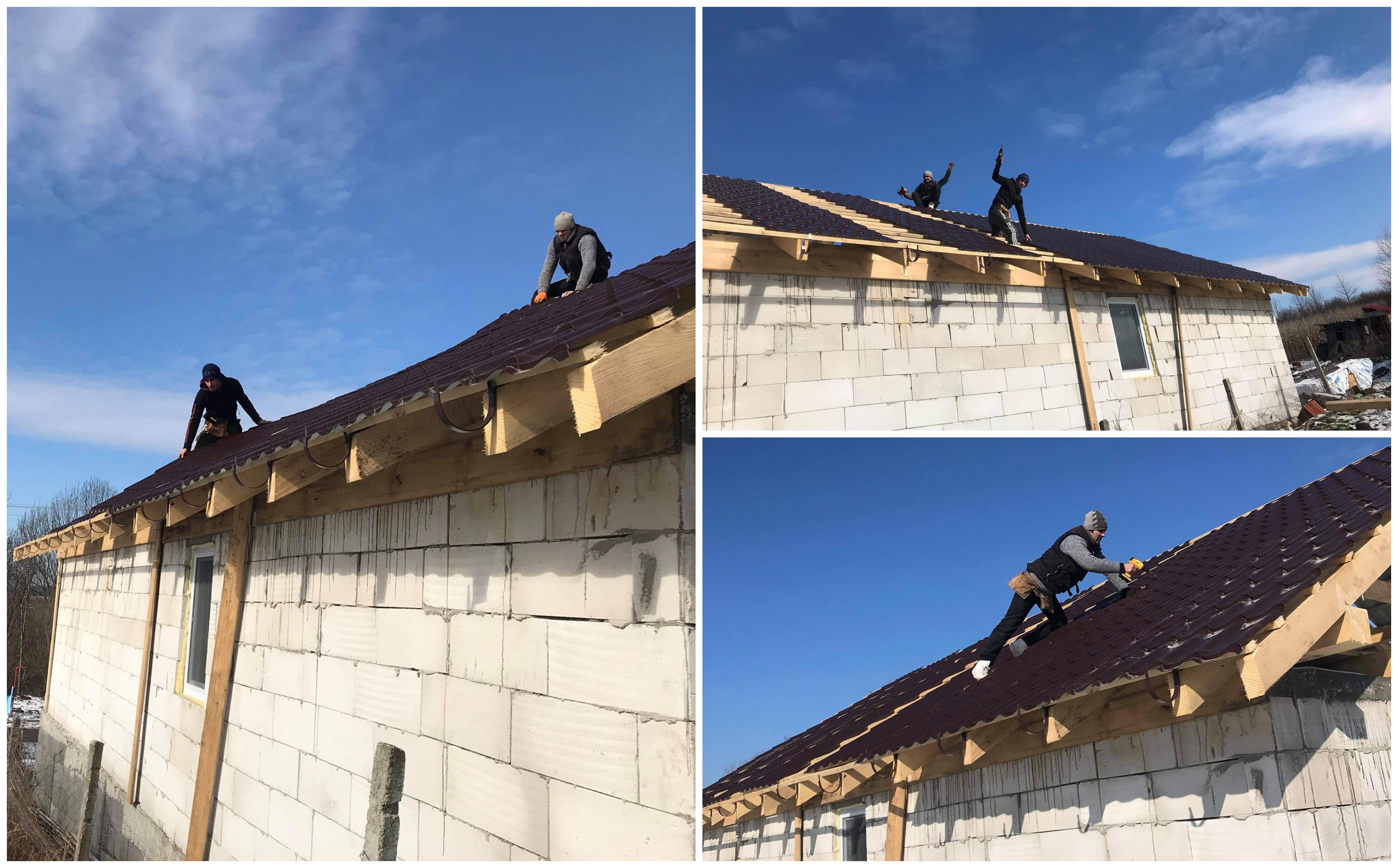 FOTOGALERIE. Noua casă a celor cinci copilași din Sărătura, aproape gata. Felicitări voluntarilor!